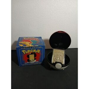 23K Gold Plated CHARIZARD Trading Card 1999 Burger King Pokémon Ball Limited Ed.